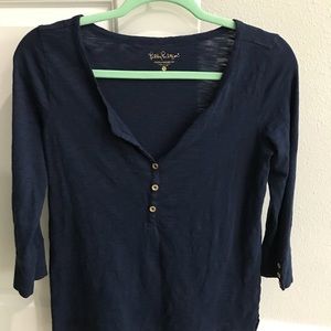 Lilly Pulitzer 3/4 sleeve top size S